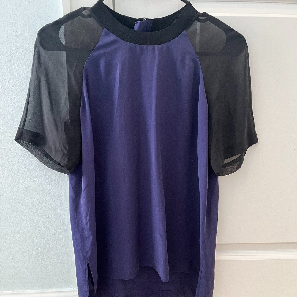 Blue Silk Madewell Shirt